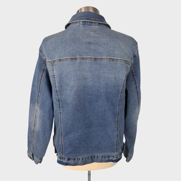 Time and Tru XXXL Size 22 Womens Blue Denim Button Front Jean Jacket - Picture 5 of 11